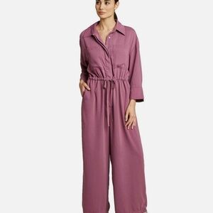 Purple Long Sleeve Jumpsuit